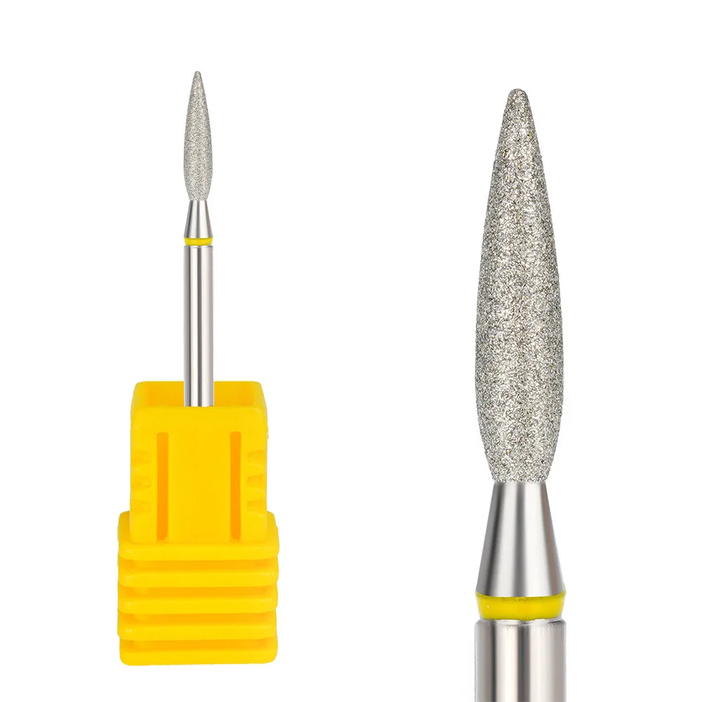 1pc 2.3mm Nail Drill Bit Tools Manicure Rotary Accessories Tapered Shape Cuticle Clean-Up Nail Art Equipment Skin Nails Care