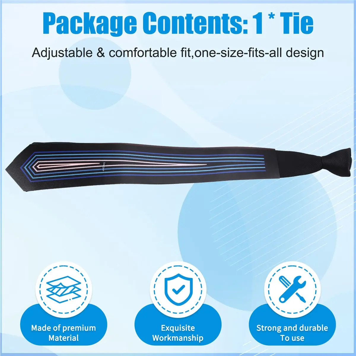 Voice Activated LED Light Up Tie Light Up Tie with Musical Sound for Party Festivals Essential Party Favors