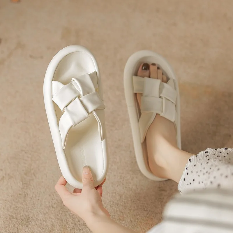 Sandals Half Slippers for Women Open Toe Slippers Sandals Outdoors Women Mules Shoes Low Heels Women Shoes Casual Sexy 41-193