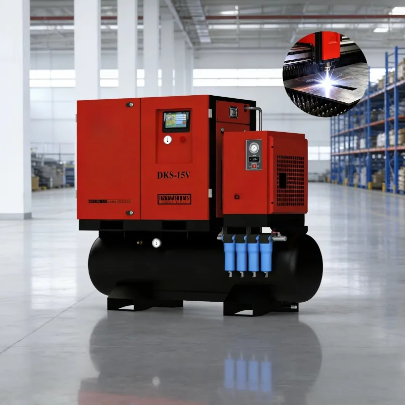 Energy Saving Stable Pressure Industrial Air Compressor Custom Made for Laser Cutting Air Compressor