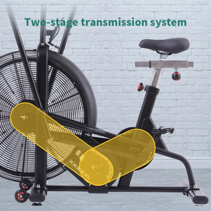 Bicicleta de aire comercial para ejercicio en interiores, asiento cómodo y ajustable para uso doméstico