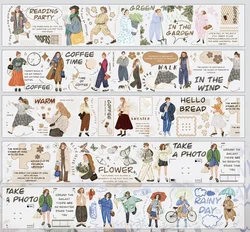5meter Girls Daily Life - Vintage Washi PET Tape Journal Decoration