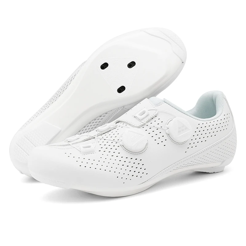 

Speed Cycling Sneaker Men's Road Cycling Shoes Cleat Shoes Spd Shoes Cycling Flat Pedal Shoes Man Bike Outdoor Footwear White