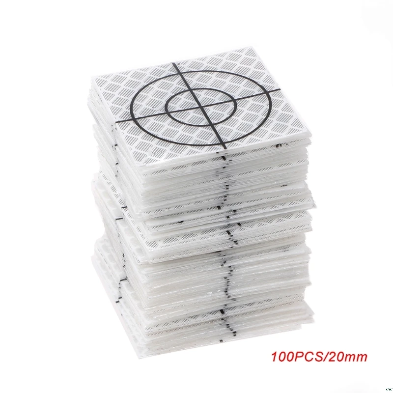 100pcs 20/30/40/50/60mmtotal Station Reflector Reflector Sheet For Total Station Survey Target Sheet Reflective Sticker