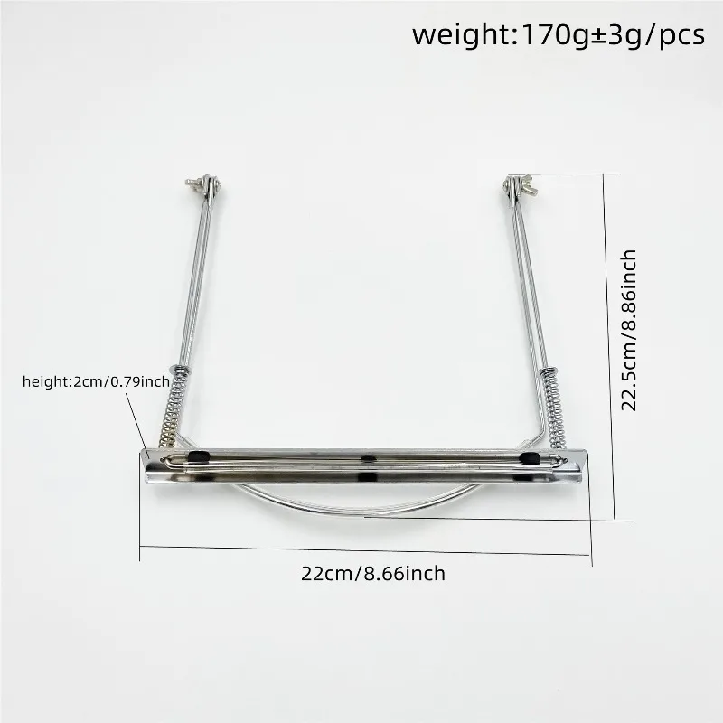 Adjustable Harmonica Neck Clip Metal Hanging Bracket Universal 24 Hole Harmonica Support Holder for Performance Playing