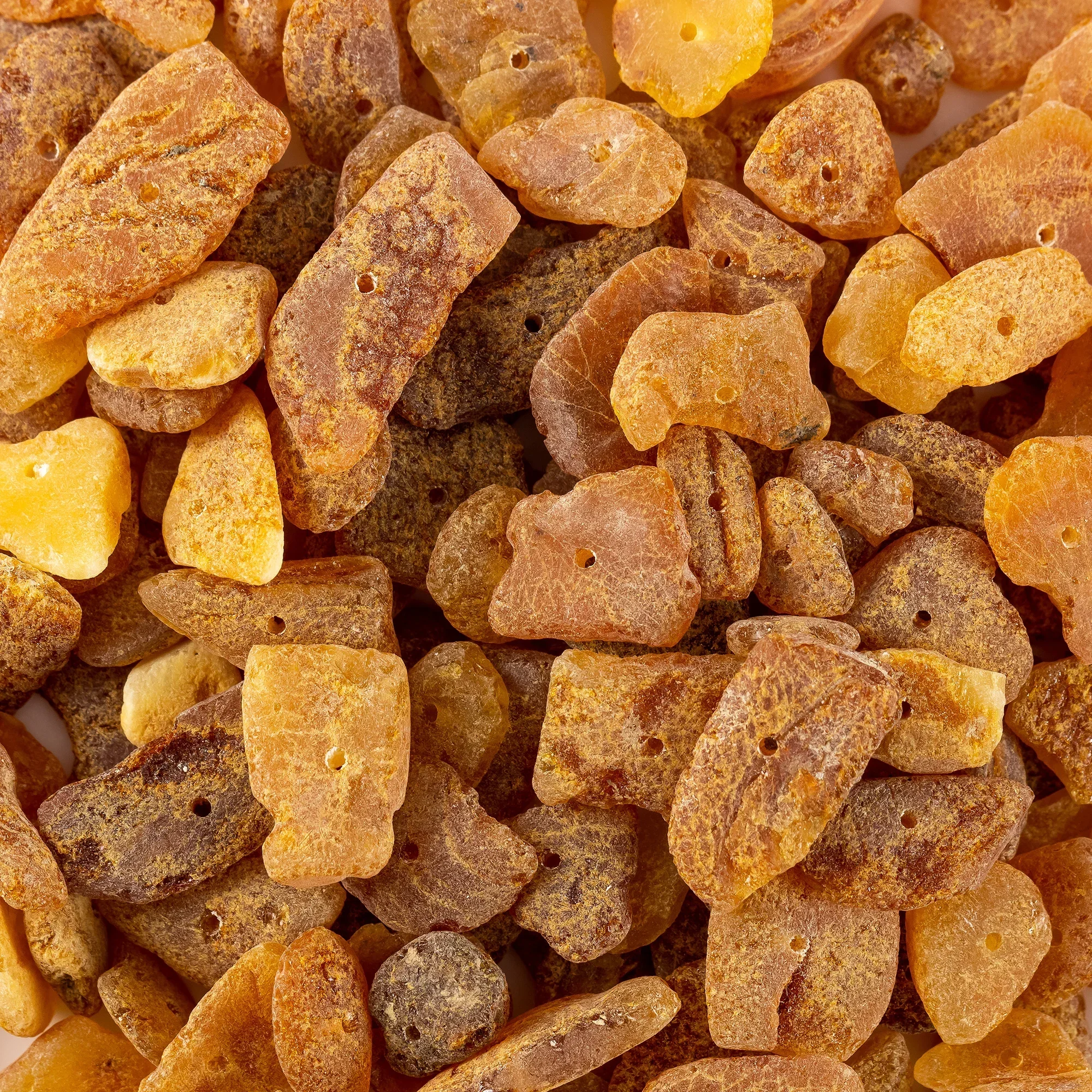 

Amber Stones with drilled Hole, unPolished - 100% Natural Baltic Chips are Ready for Jewellery Making