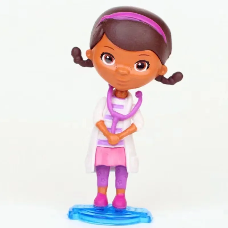 5 sztuk/partia 7cm Doc Mcstuffins figurki lekarz Lambie owce duszny smok Hallie Hippo Chilly Snowman klocki do gry w domu