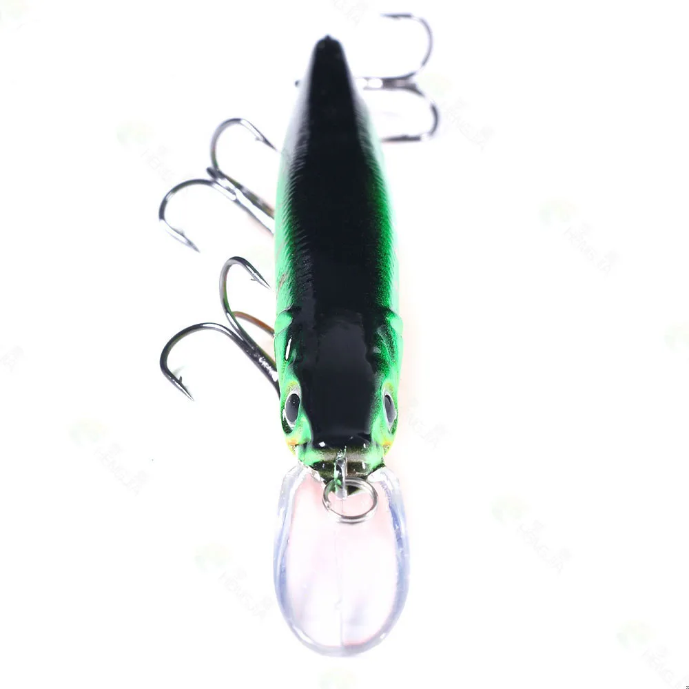 1Pcs Fishing Lure 115mm/14g Minnow Crankbait Wobblers 3D Eyes Perch Artificial Bait Pike Carp Bait Swim Bait Fishing Pesca view 6