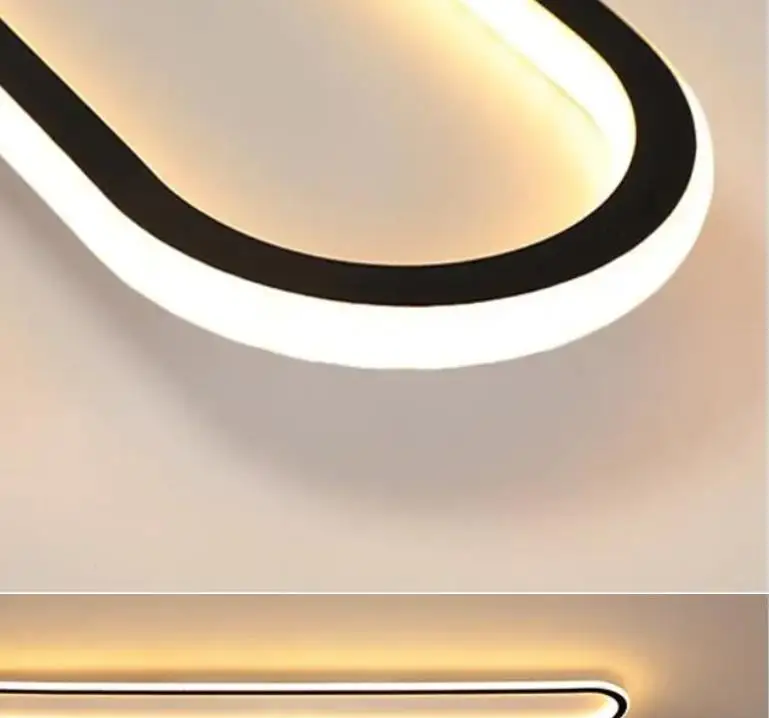 Minimalist acrylic LED strip chandelier, suitable for bedroom balcony corridor lighting, modern living room light and kitchen de