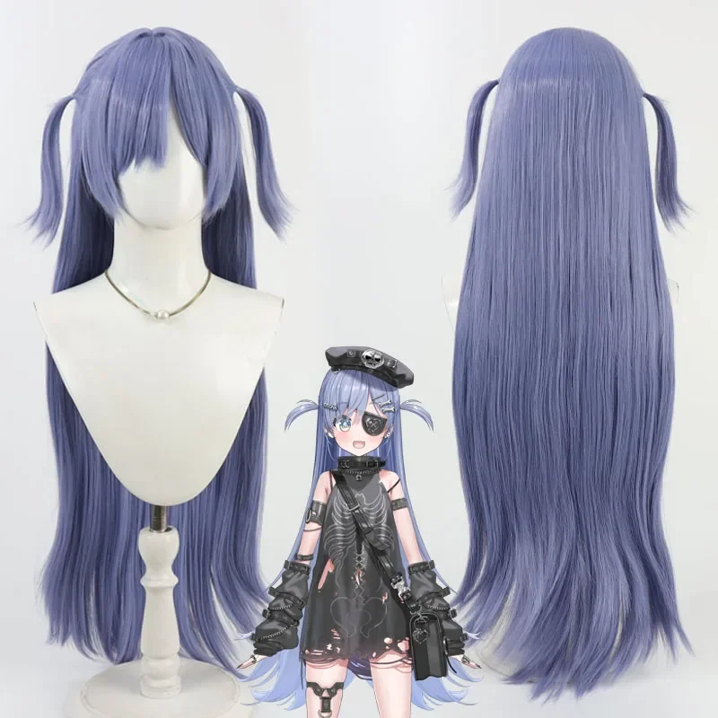 NIJISANJI Virtual YouTube YanoKuromu Cosplay Wig Halloween Party Prop Synthetic Hair Heat Resistant Fiber + Wig Cap