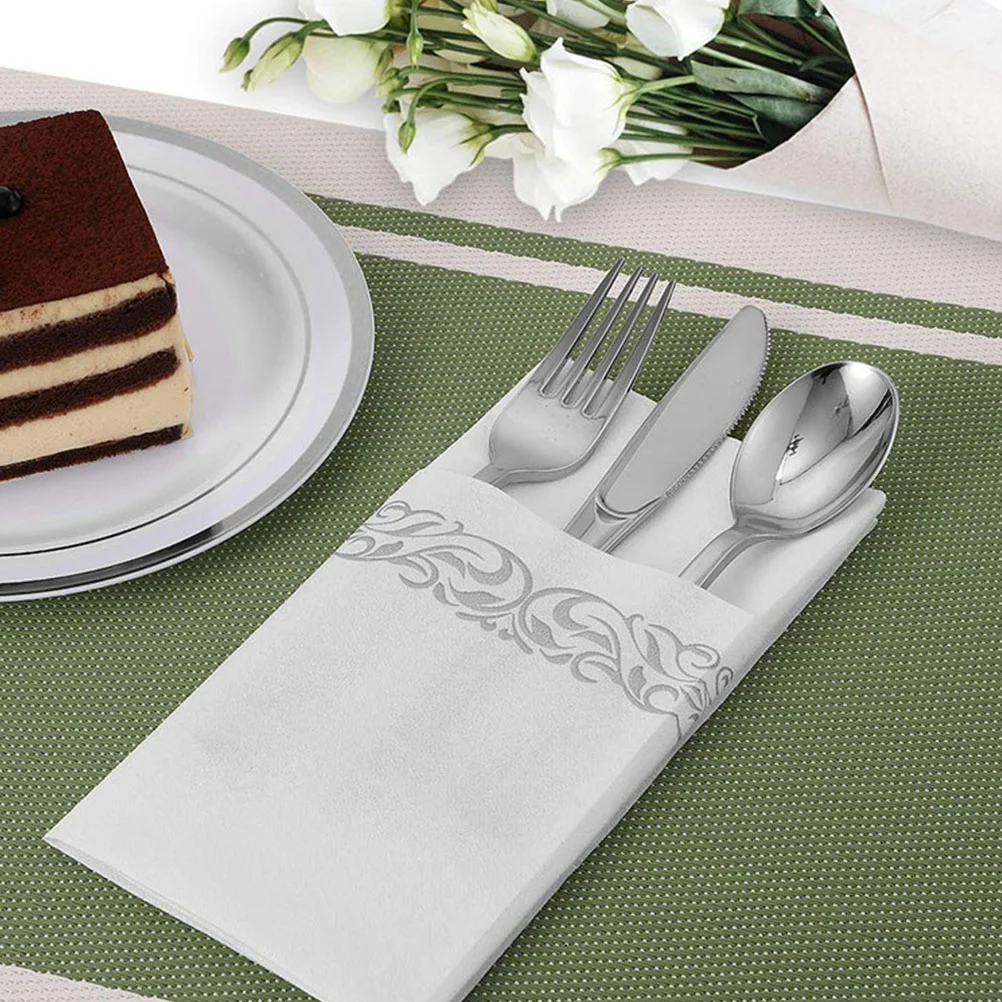 25 Pcs Paper Napkin Event Napkins Home Decoration Hotel Desktop Wedding Decorations Household Party Virgin Wood Pulp Tissue