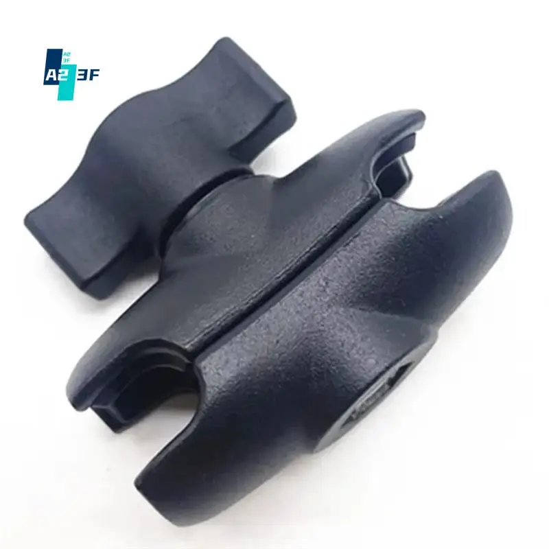 

A23F-Motorcycle Aluminum Alloy Double Socket Arm For 17Mm- 25Mm Ball Head Clip Mount Adapter Extension Swivel Arm RAM Mount
