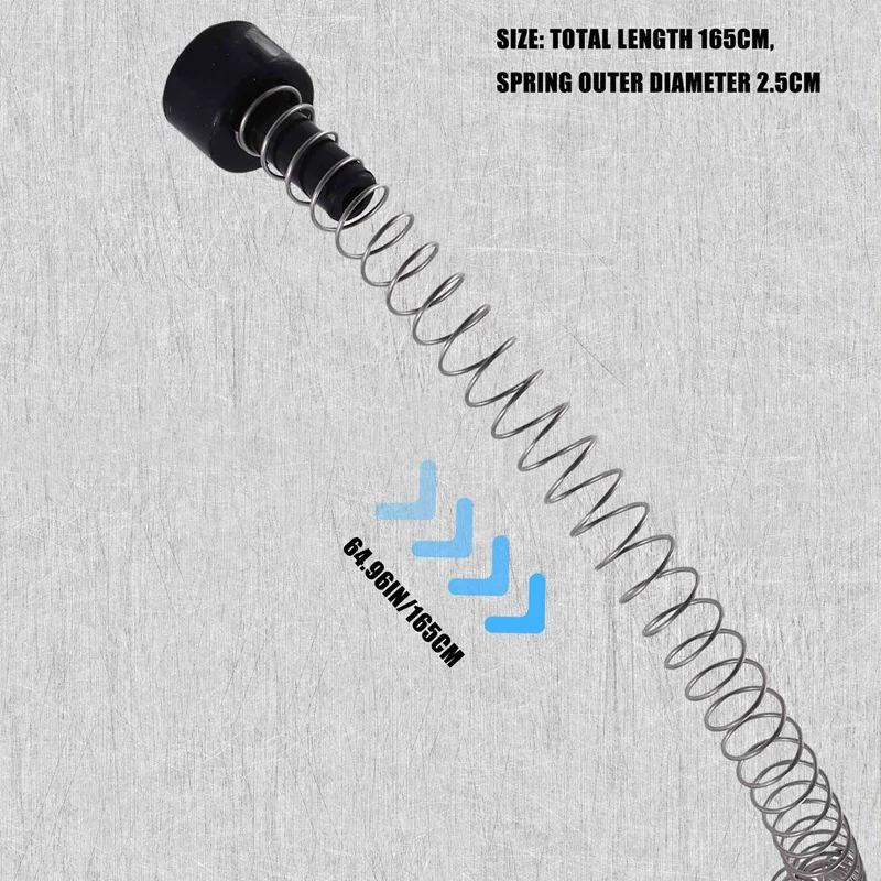 Zipline Spring Brake 165cm Stainless Steel Zip Line Spring Brake Heavy Duty Zipline Brake Speed Reducer Spring Brake