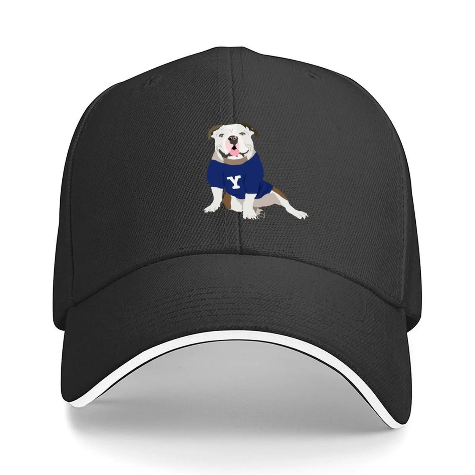 

Yale Bulldog: Handsome Dan Baseball Cap Golf Hat Cosplay Golf Wear Snapback Cap Mens Women's