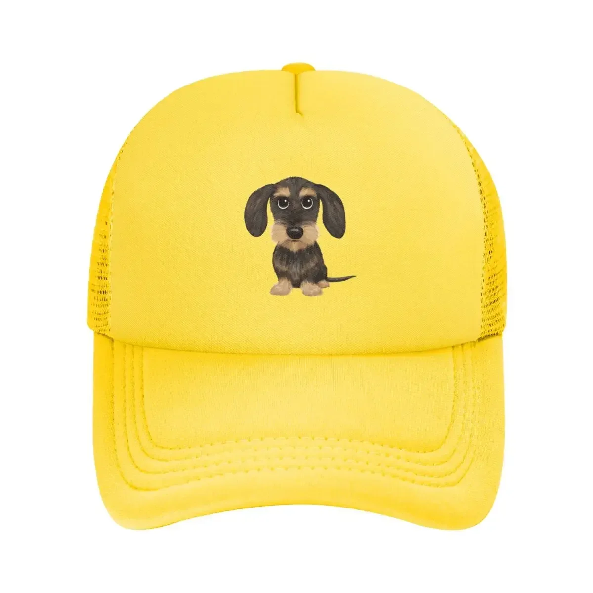 Wirehaired Dachshund Wire Haired Wiener Dog Wild Boar And Tan Teckel Mesh Baseball Caps Snapback Baseball Hats Casquette Unisex