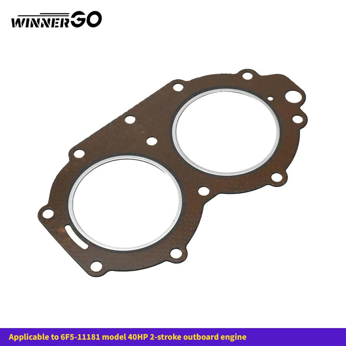 6F5-11181-A2 Uszczelka głowicy cylindrów do silnika zaburtowego Yamaha 40KM 6F5 6F6 6F5-11181 6F5 6F6 40G 40J 2-suwowy 6F5-11181-A1