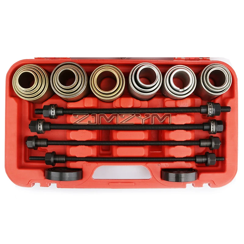 Bushing Driver Tool Set and Transmission Wheel Axle Bearing Race Seal Installer Remover, Bush Removal Puller Bearing Press Tool