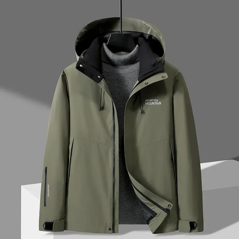 

Autumn and Winter Down Jacket Men's Jacket With Detachable Duck Down Liner Heating Vest Men and Women Thick Warm Coat