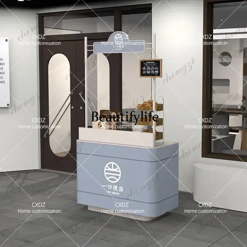 Yanhui reception desk, simple and modern restaurant guide desk, tea table, snack table, welcome desk, stainless steel