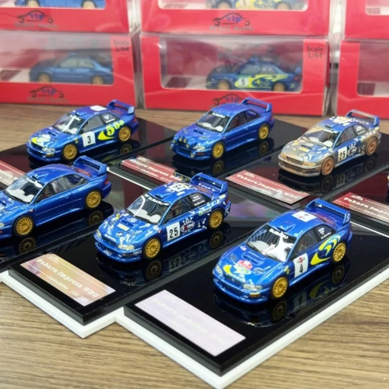 

VIP 1/64 Subaru Impreza WRC STI cast resin car model. A gift for friends on special occasions. An adult collection piece.