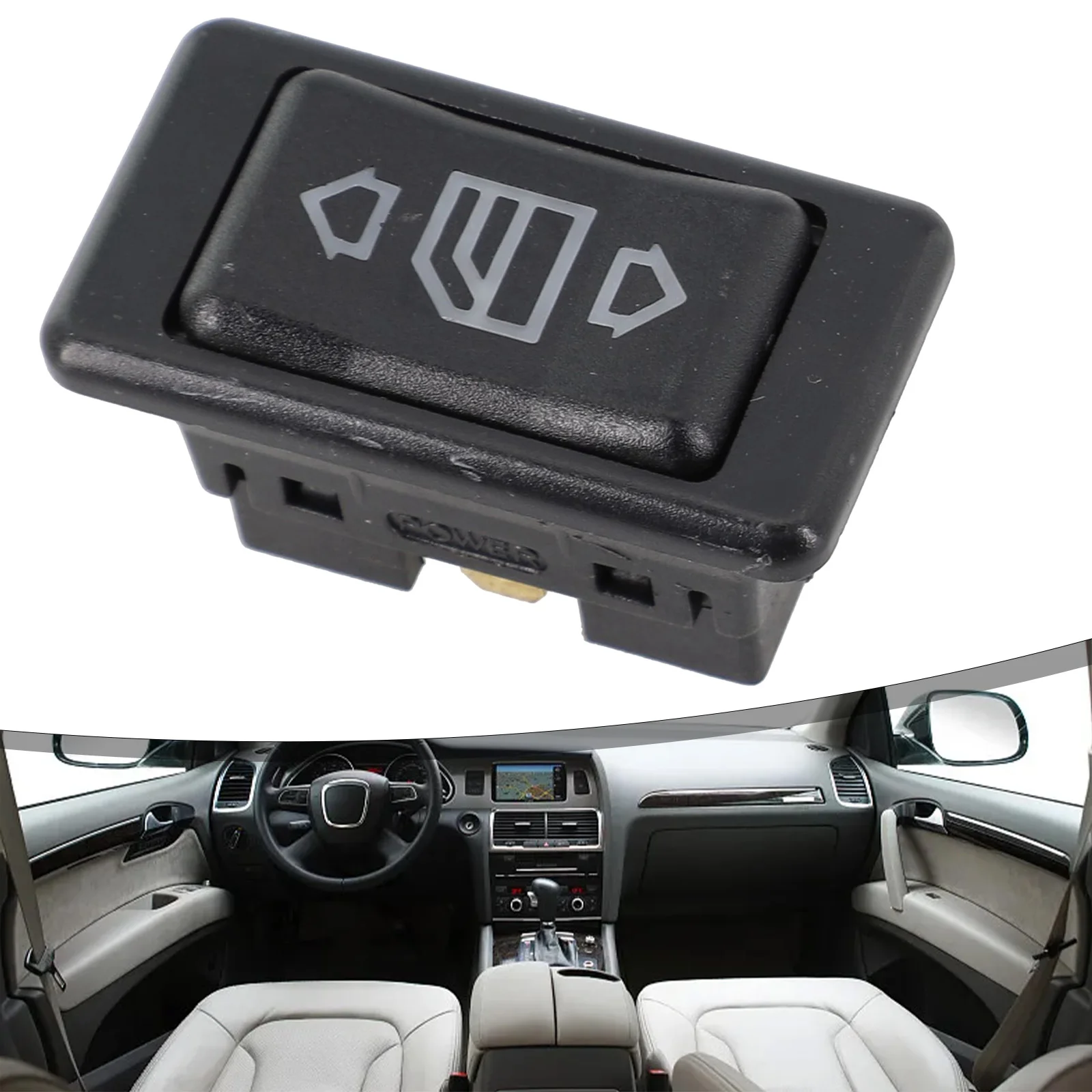 Glass Lifter Switch 20A 6 Pins Black DC12V/24V for durable for High Quality New Practical Switch Lamp Glass Lifter Switch