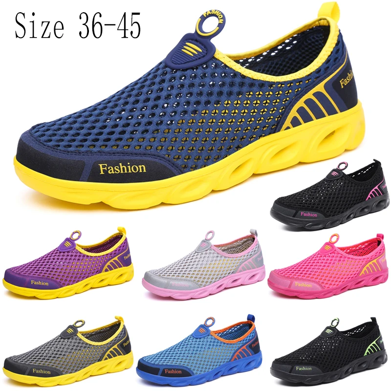 

Fashion Casual Shoes Lightweight Summer Breathable Mesh Men Shoes Outdoor Comfortable Women Footwear Male Ladies Walking Shoes