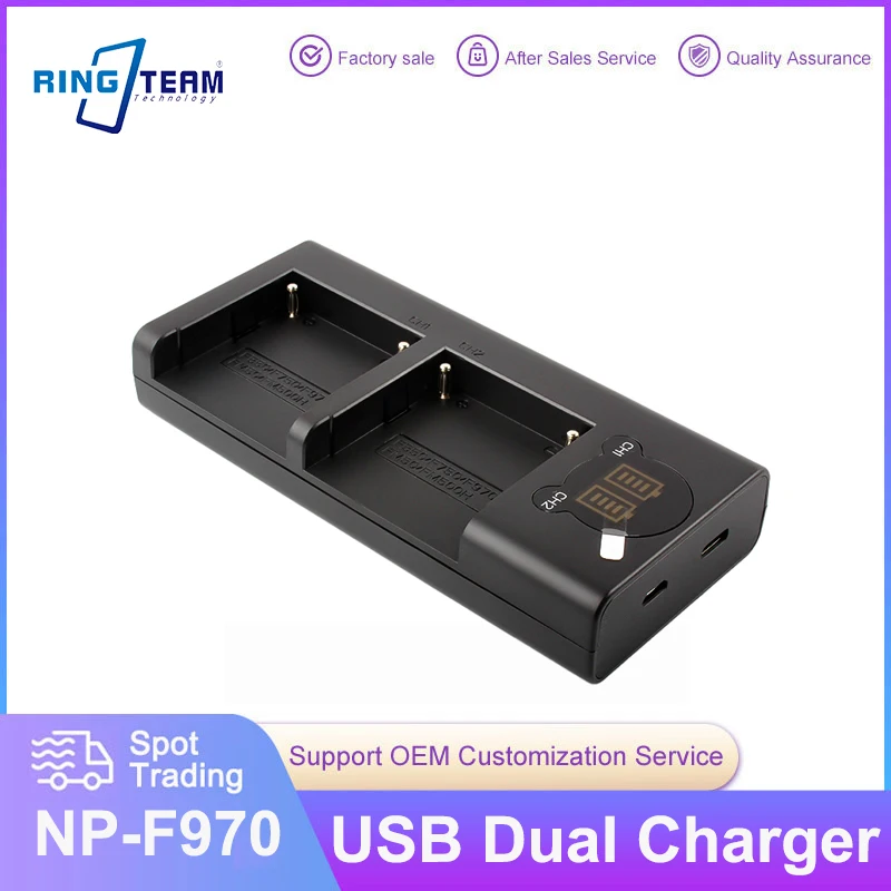 

NP F970 NP-F960 NP-F970 F950 Battery LED USB Charger For Sony PLM-100 CCD-TRV35 MVC-FD91 MC1500C L10 TR555 VX2200E D77