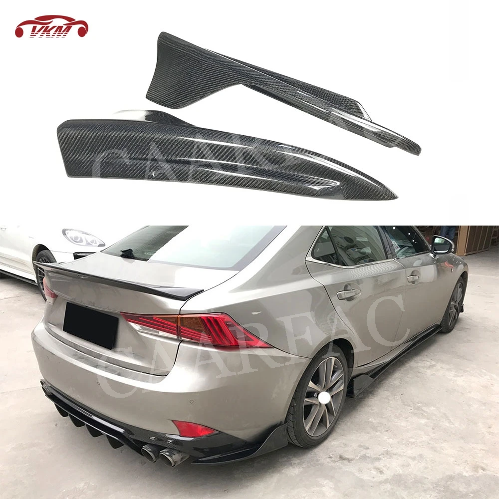 

Carbon Fiber Rear Bumper Splitters Trims Car Decoration Fit for LEXUS IS300 IS350 IS F Sport Sedan 4 Door 2017 2018