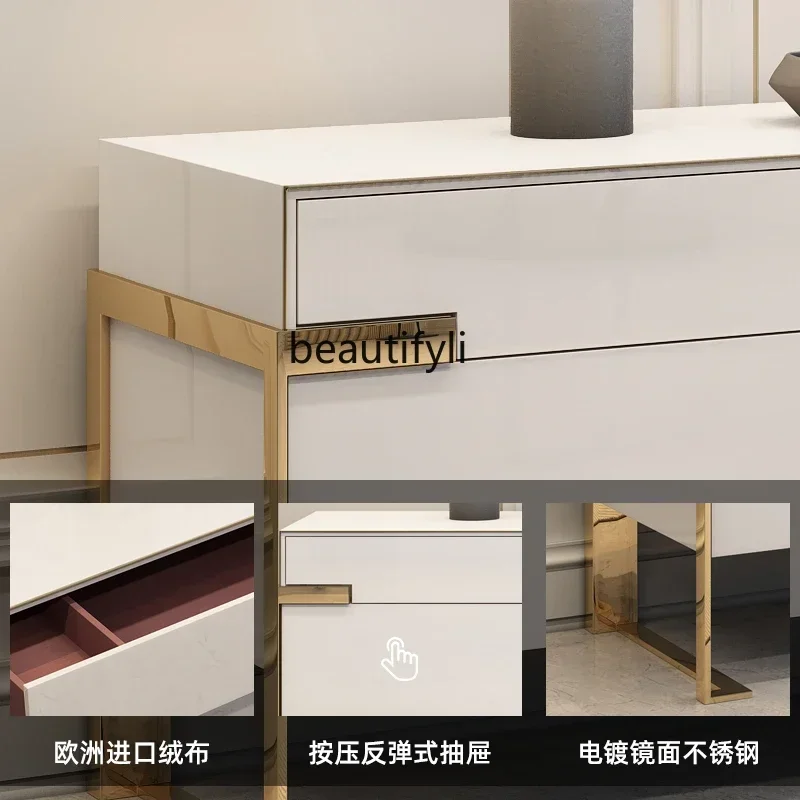 

D96 y Minimalist TV Cabinet and Tea Table Combination Simple Modern Floor Cabinet Living Room Solid Wood TV Cabinet