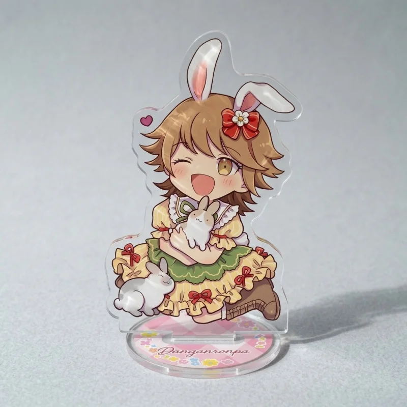 Makoto Danganronpa 10CM Acrylic Stand Keychain Hajime Kokichi Nagito Easter Bunny Chibi Desk Decor Collectible Gift for Fans