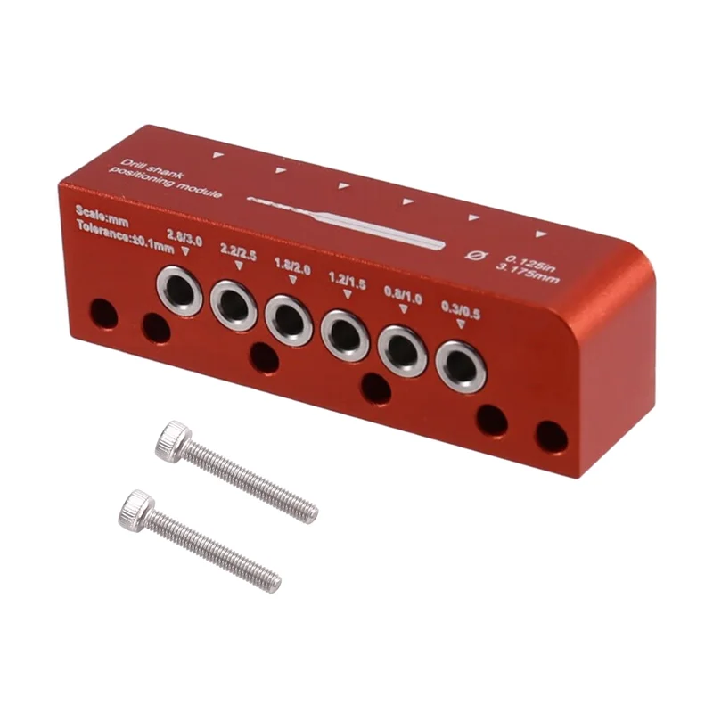 

A02F-T0012-A For Scale Model Building Round Rod Center Locator 3.175Mm Drill Shank Positioning Module Drill Positioner