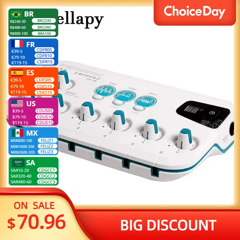 Neuromuscular Stimulator With 6-Channel Output TENS Electroacupuncture Therapy Massage Device Stimulates Muscles RelieveSoreness