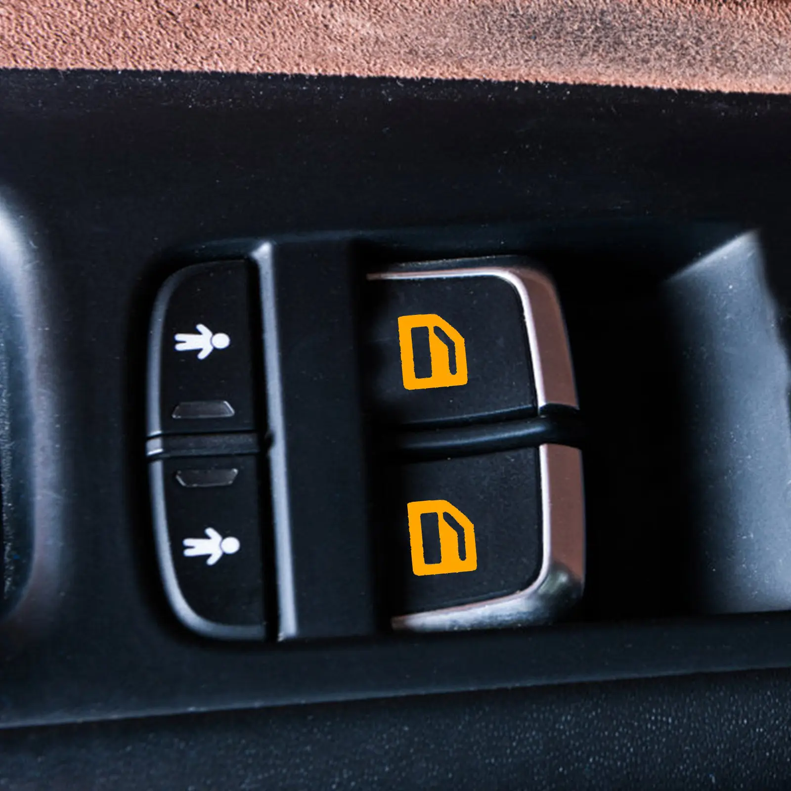 

3 Sheets Car Glow in The Dark Stickers Luminous Window Switch Labels Strong Hold Fade Resistant Easy Install Universal Car