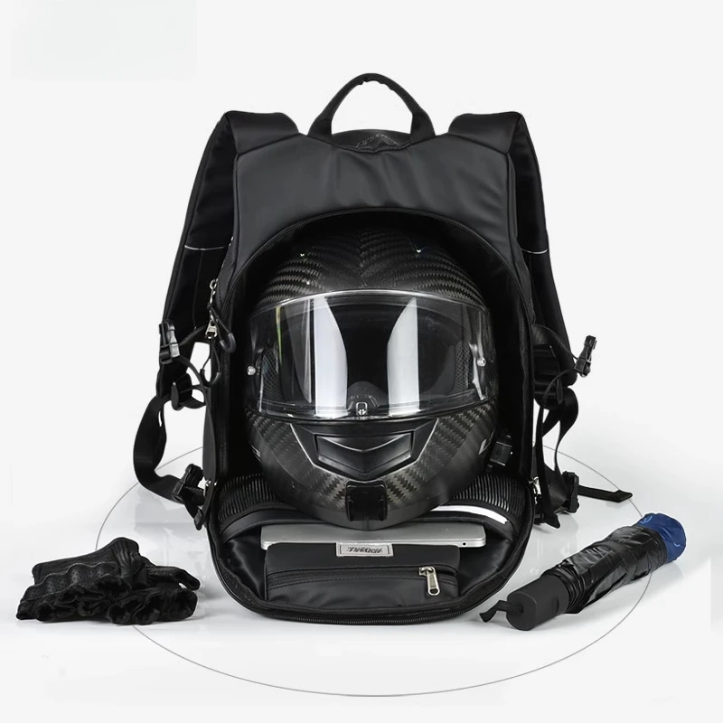

Riding Backpack Motorcycle Helmet Bag Full Helmet Backpack Locomotive Fuel Tank Rider Bag Waterproof Motorcycle Travel Bag