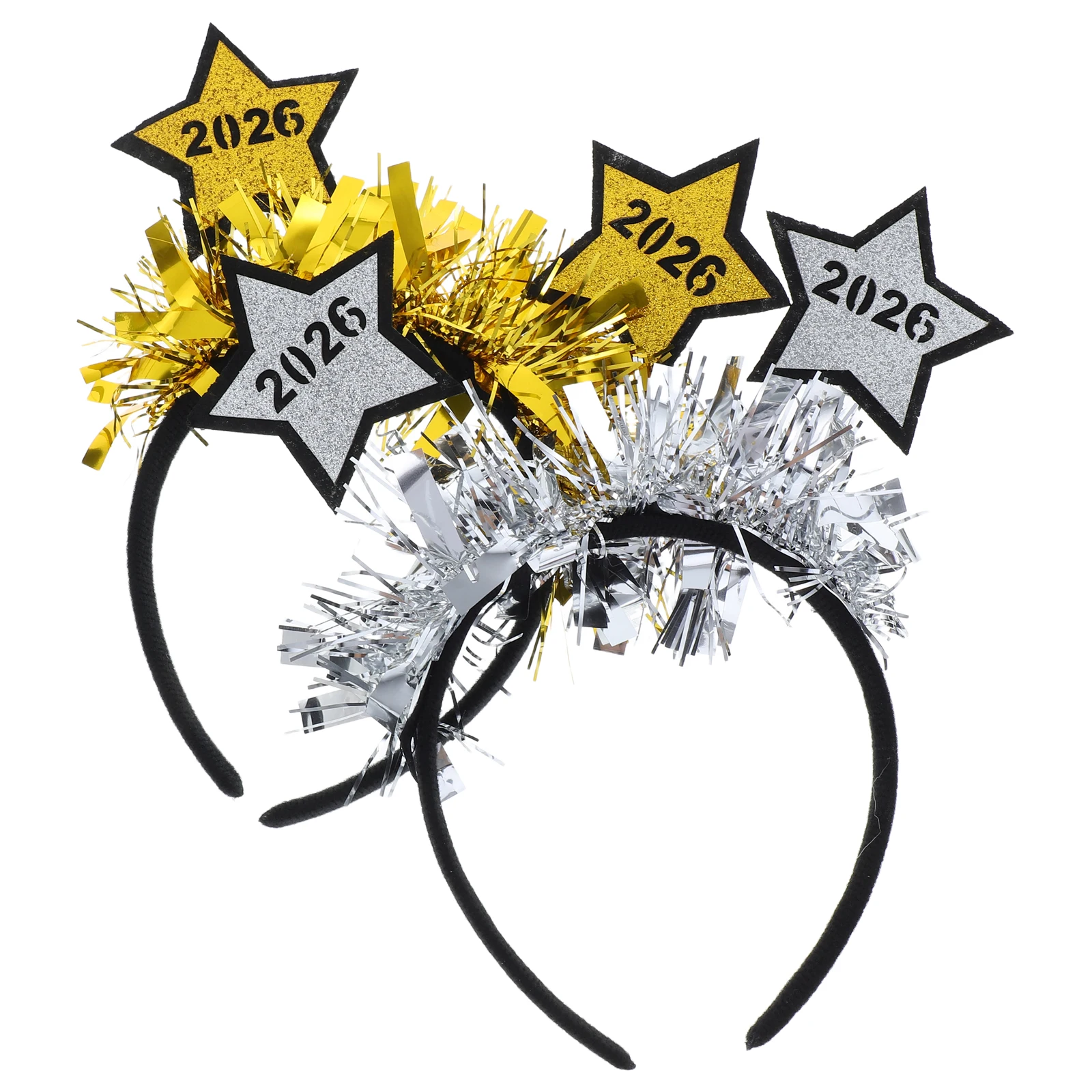 

2 Pcs 2026 Headband Graduation Headbands Party Star Shape Decorative Hair Carnival Headdress Decoration
