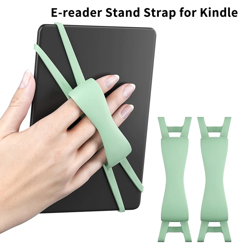 

【Anti-slip Silicone Soft Hand Strap Grip For 4.7-8" Kindle EReaders Tablet For Kindle Kobo Kindle E-Book Tablet Stand】