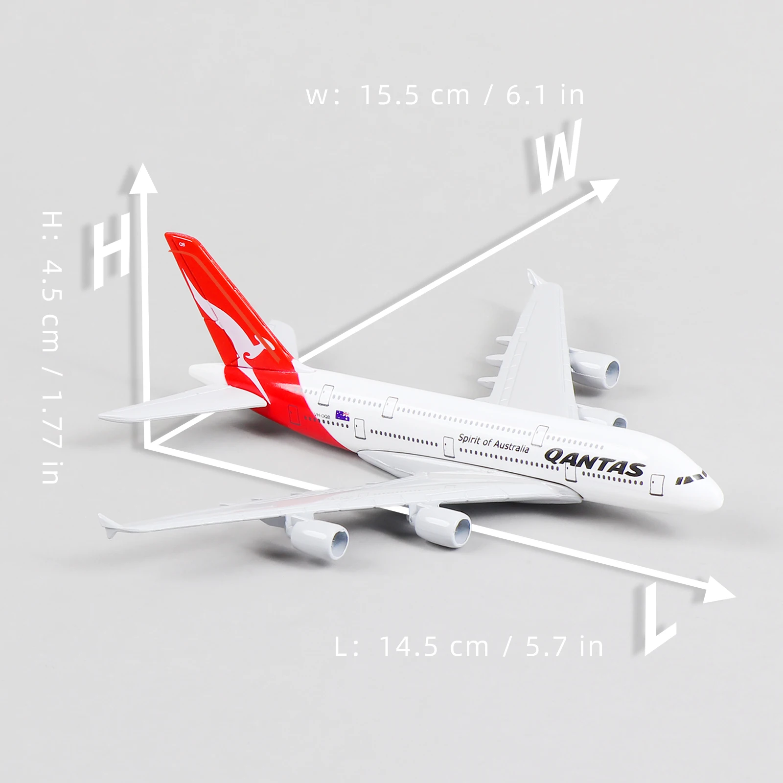 1:400 A380 Aircraft Model Alloy Australia With Stand Collectible Decorative Aviation Enthusiast Christmas Birthday Gift for Men