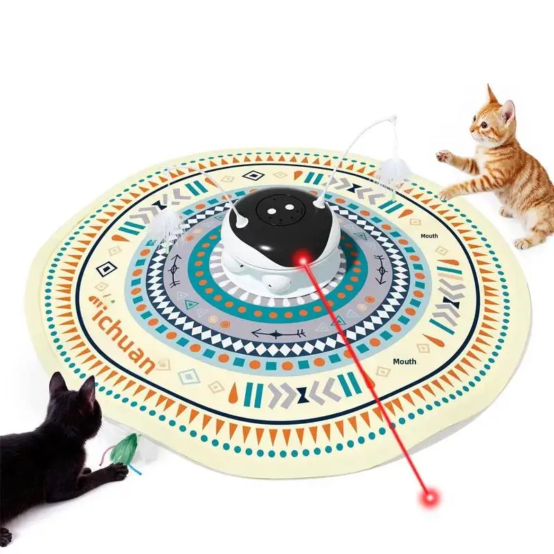 Cross-border PP Material Pet Laser Toy Teasing Wand Self-Entertaining Boredom-Busting Multi-Cat Household