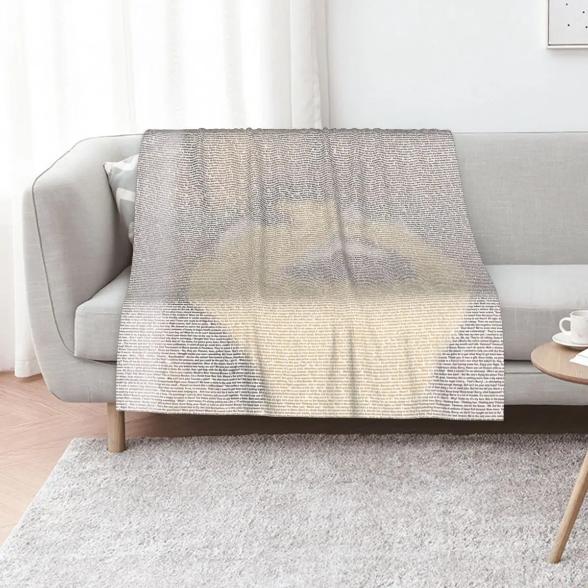 Entire bee movie script Throw Blanket Single Plaid Decorative Beds Loose manga heavy to sleep Blankets