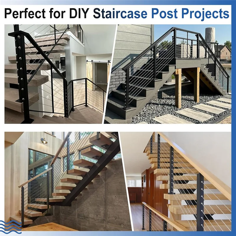 A08F-24Pack Beveled Angle Washers 9Mm, 33° Handrail Angle Washer Max For 8Mm Cable Railing Hardware Kit, For Stair Deck Metal