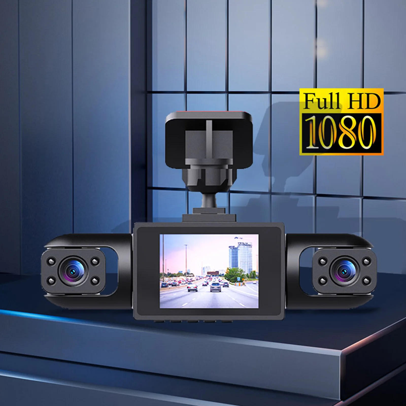 

4 Channel Dash Cam 1080P Front and Rear Inside Left Right Car Dashboard Camera Recorder Night Vision Wide Angle for Cars