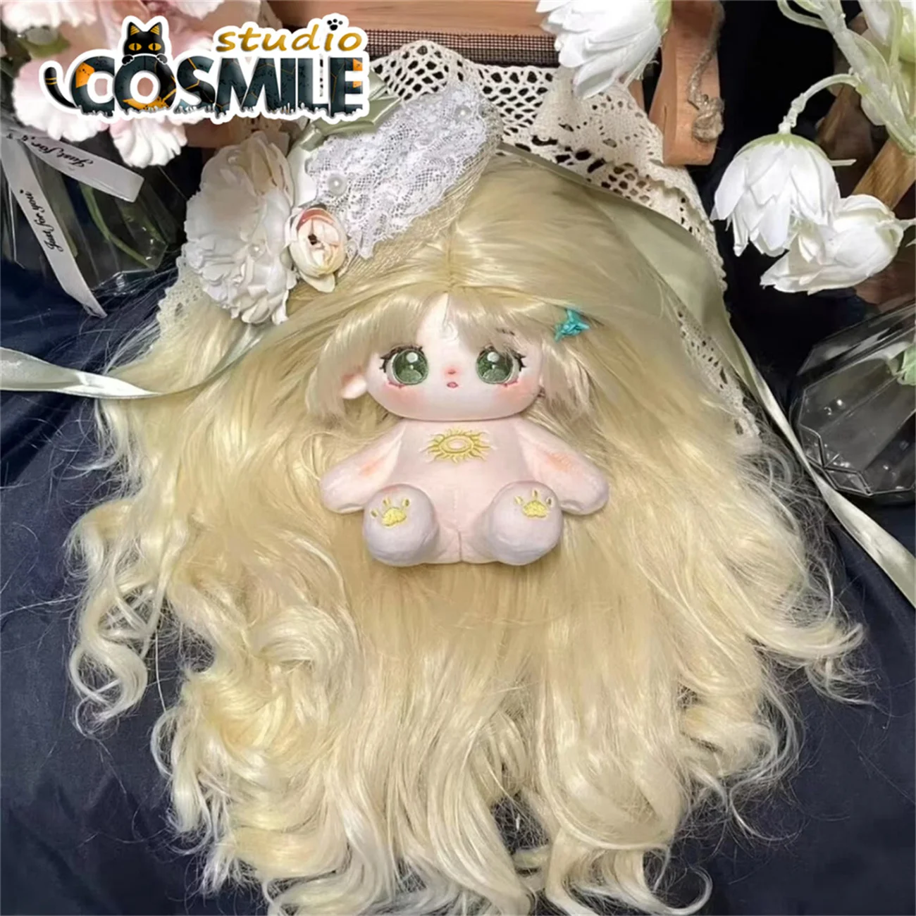 Idol Star Sailor Mermaid Princess Blonde Pelo Largo Ancientry Jinyang Peluche de peluche, muñeca de juguete corporal, Sa XY, 20cm