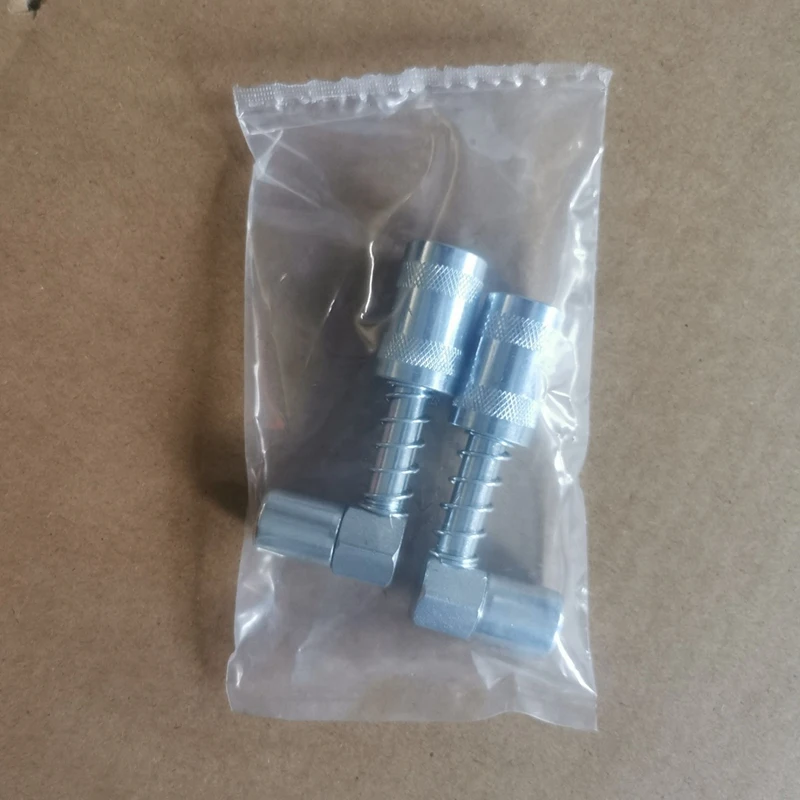 

Смазочный соединитель 90 градусов, адаптер с 3 захватами, угловая Поворотная защелка, правосторонний аксессуар для фермы, грузовика, автомобиля (2 шт.)