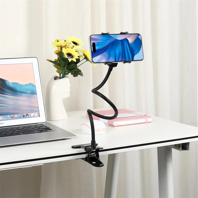 

360 Clip Mobile Phone Holder Stand Portable Flexible Lazy Bed Desktop Bracket Desk Mount Stand Base For Phone Huawei Xiaomi