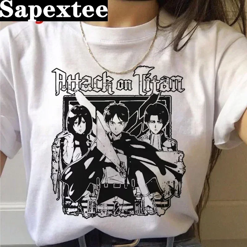 Atak w ostatnim sezonie seksowne Anime na tytanową koszulkę mężczyzn Kawaii tytani atakują graficzną koszulka Harajuku Shingeki No Kyojin koszulki mężczyznę