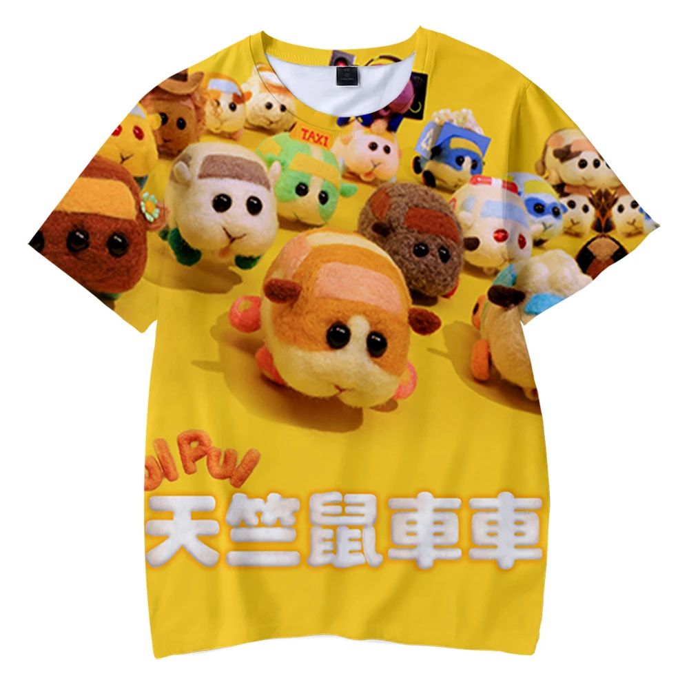 Cartoon Mans Tshirt Pui Pui Molcar Tshirt 3D O-Neck Women Tshirt Summer Short Sleeve Harajuku Streetwear Japanese Carton Clothes