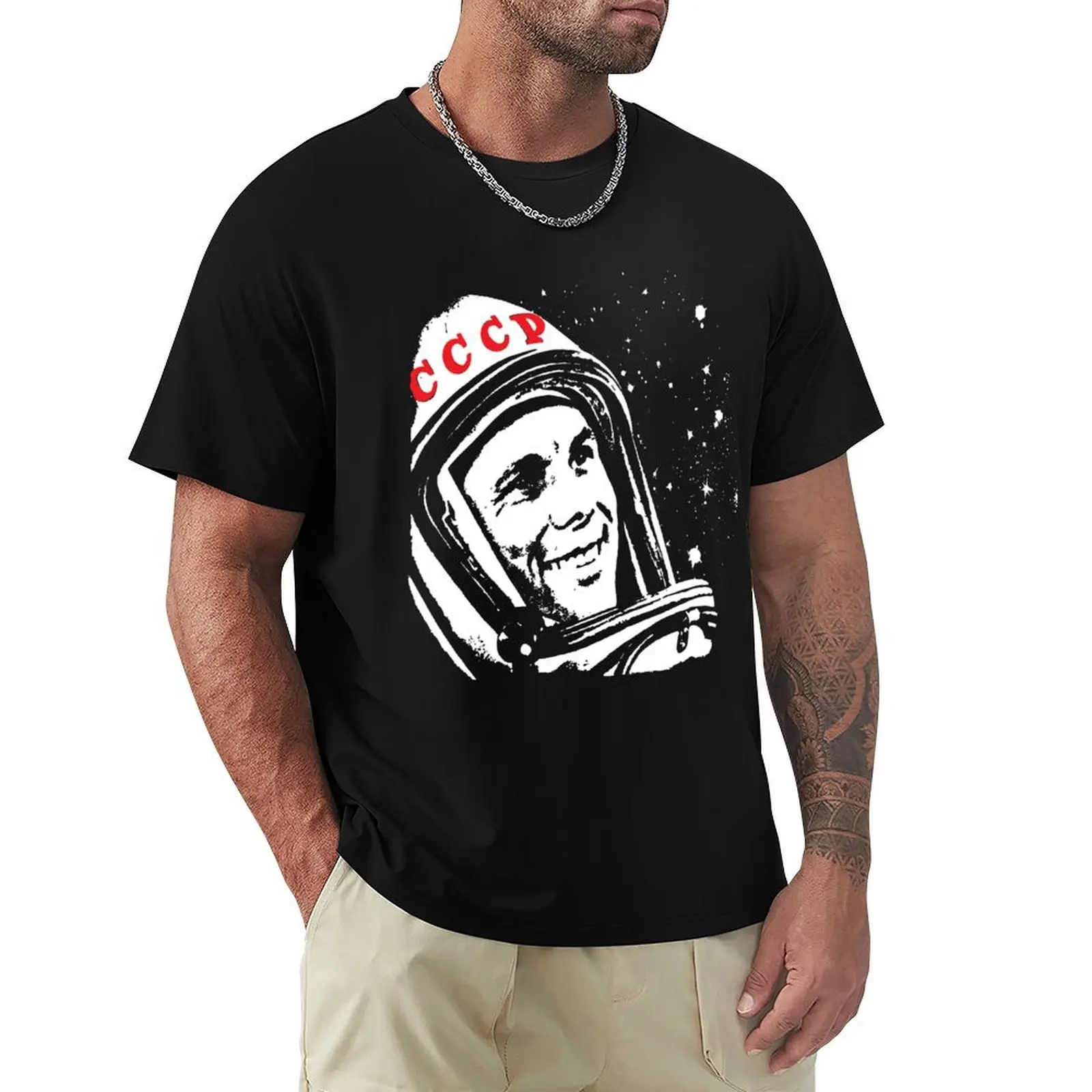 

Yuri Gagarin T-Shirt Fashion Graphic Tee for Men