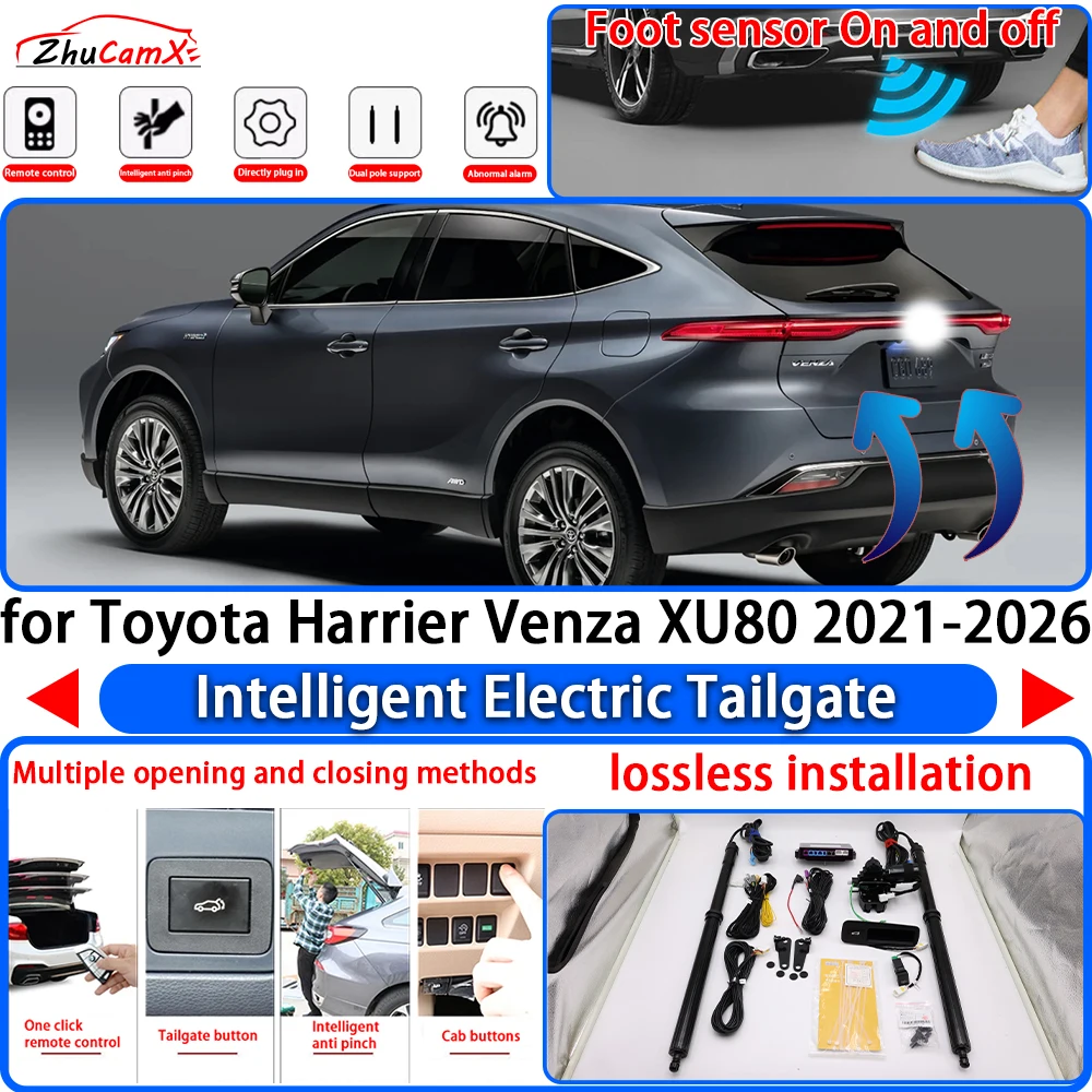 

ZhuCamX for Toyota Harrier Venza XU80 2021-2026 Power Liftgate Trunk Electric Suction Tailgate Intelligent Tail Gate Lift Strut