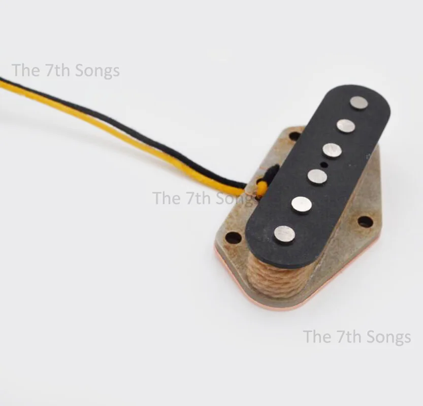 E-Gitarre TL 1964 Set/Steg-Tonabnehmer 7,4 K 9,4 K 60 S Hot Classics Alnico 3 Magnet Stagger Pole/Flat Pole Nickel/Gold – Detail 12