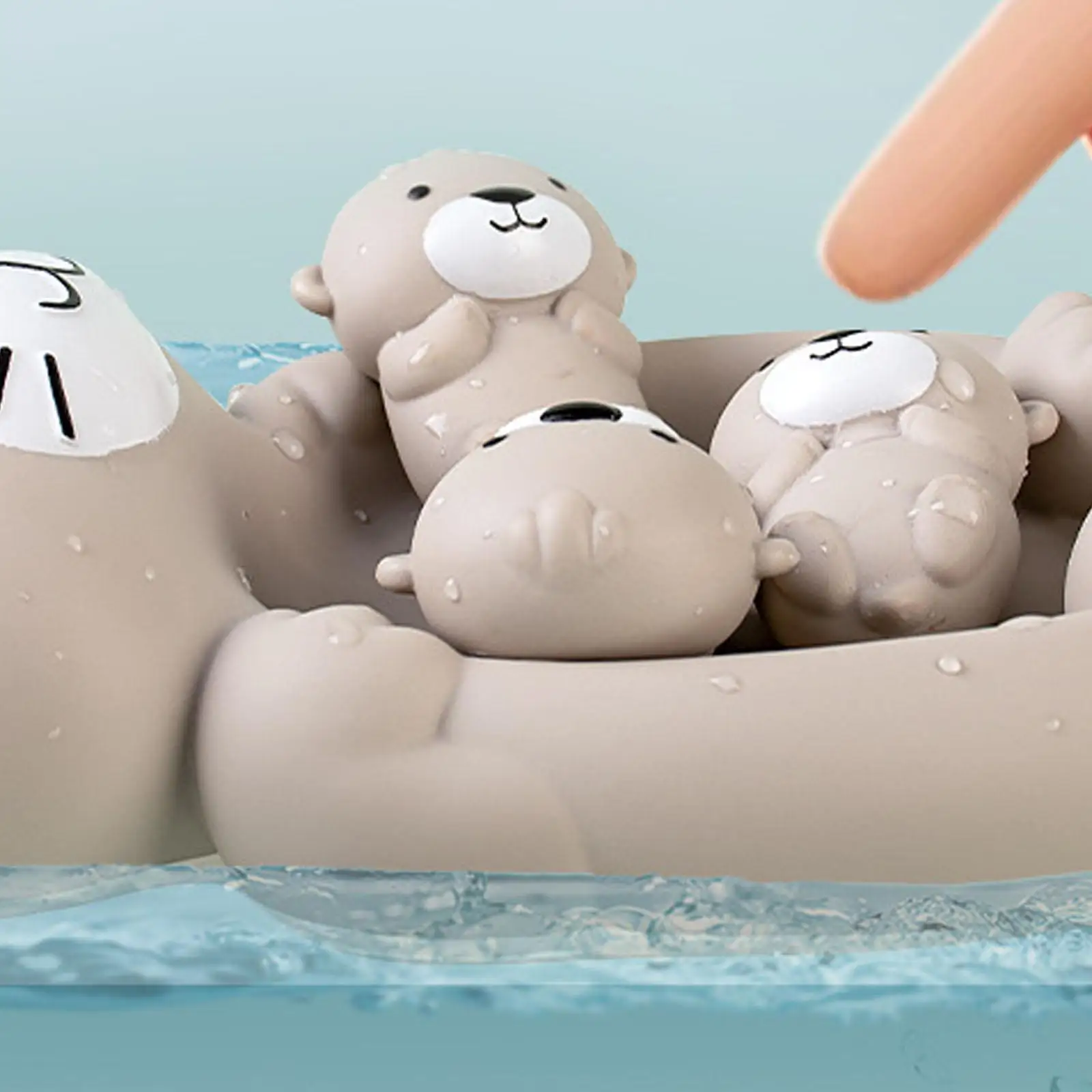 Baby Bathing Toy Cute Otter Animal Bathing Toy for Water Toy Shower Gift